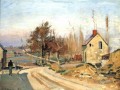 Straße von osny Raureif 1873 Camille Pissarro pontoise